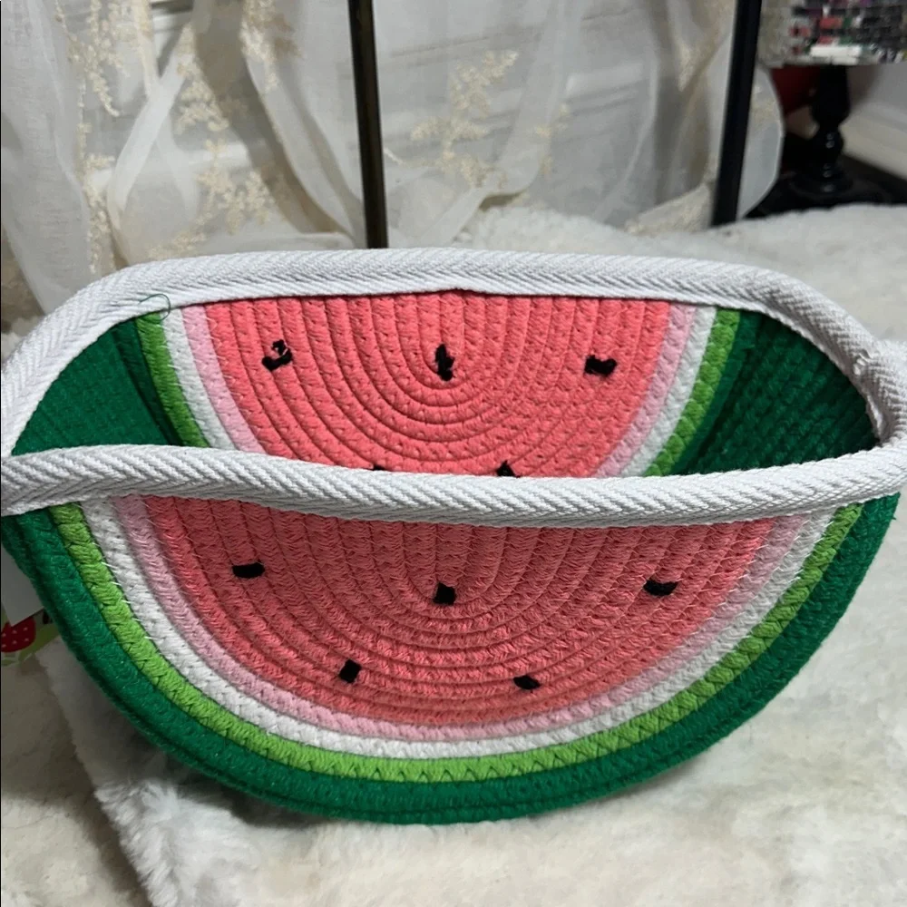 Taylor Madison watermelon half moon novelty storage basket